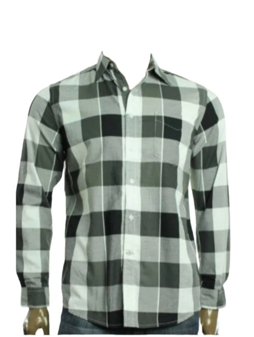 Club Room Unisex Plaid Long Sleeve Button-Down Shirt | EUC